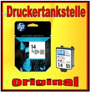 Original Cartridge HP 14 Color Officejet 7110 7130 7140 D120 D125 D135 D145 C501 - Zdjęcie 1 z 2