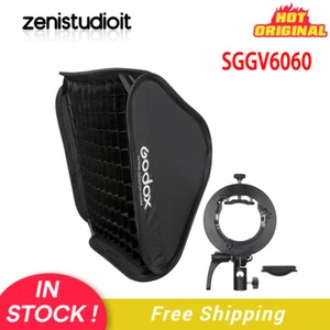 US Godox 60X60cm Quick Set Up Grid Softbox+S2 Bracket Fr V1 AD100Pro AD200 Flash - Picture 1 of 14