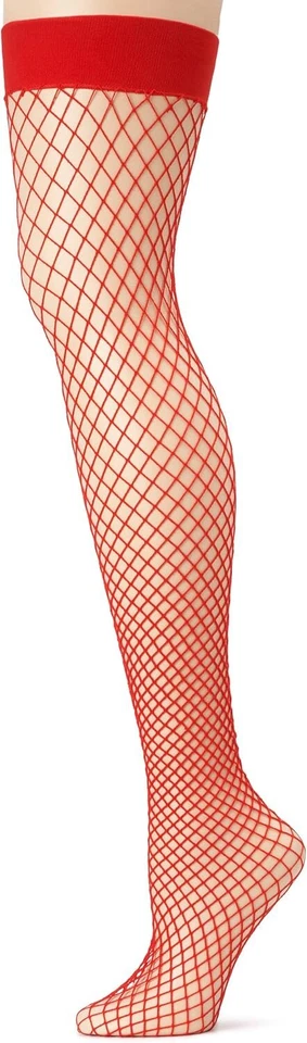 Industrial Net Thigh Highs Fishnet Fancy Dress Adult Costume Accessory 2 COLORS - Image 1 of 1