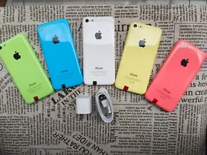 Working 90%N ew Apple iPhone 5C UNlocked 8/16/32GB 5 colours Good gift for young - Picture 1 of 8