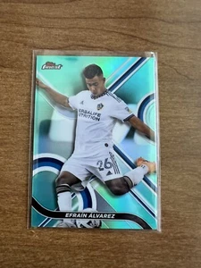 2022 Topps Finest MLS Efrain Alvarez Aqua Refractor 41/75 LA Galaxy Mexico - Picture 1 of 2