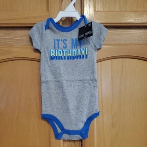 NEW Okie Dokie IT'S MY BIRTHDAY Short Sleeve Bodysuit, 9M - Picture 1 of 4