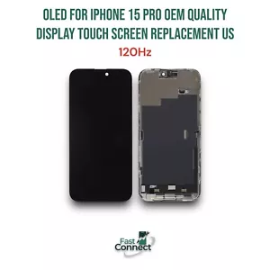 OLED For iPhone 15 Pro OEM quality Display Touch Screen Replacement US 120Hz - Picture 1 of 3