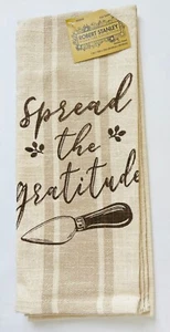 Spread The Gratitude Woven  Decorative Kitchen Towel 26" x 16"  Fall Home Decor - Picture 1 of 1