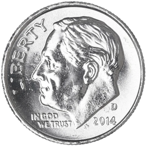 2014 D Roosevelt Dime BU US Coin Cover
