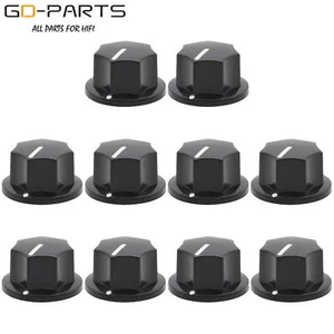 Manopola puntatore plastica 19x12mm per chitarra effetto AMP mixer pedale foro 1/4" nero - Foto 1 di 6