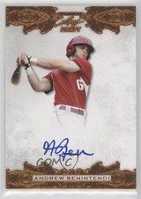 2015 Leaf Ultimate Draft Bronze Etched Foil Andrew Benintendi #BA-AB2 Auto