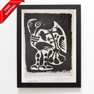 Pablo Picasso - The Great Owl - Original Hand Signed Print with COA