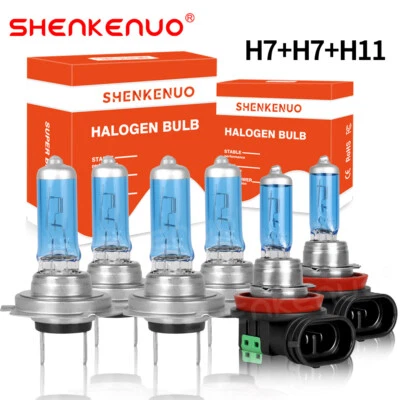 For Mercedes-Benz S430 2003-2006 Halogen Headlight Hi/Lo Beam + Fog Light Bulbs - Image 1 of 4