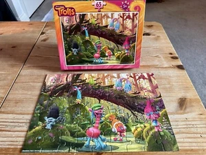 Dreamworks Trolls Jigsaw Puzzle 63 Pieces Age 5+ Complete - Picture 1 of 5