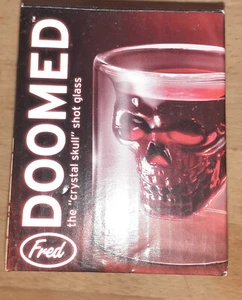 Doomed Crystal Skull Shot Glass by Fred new in box - Picture 1 of 4