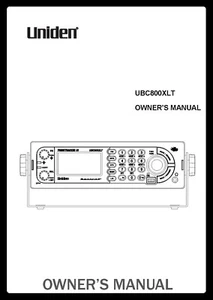Uniden UBC800XLT Instructions Operating Manual User Guide COIL BOUND - Picture 1 of 6