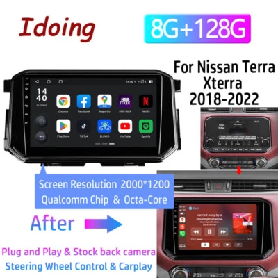 For Nissan Frontier Xterra 2018-2022 Car Radio Android Stereo BT Navi Carplay - Image 1 of 4