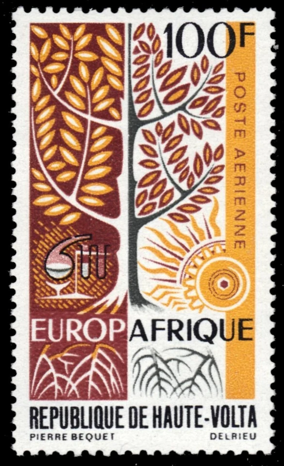 UPPER VOLTA C75 - Europafrique "Tree of Life" (pb85512) - Image 1 of 1