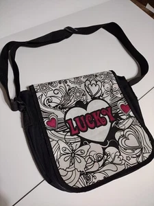 Vintage Lucky handbag Tote Boho Crossbody Glitzy Fab Cute Pre-owned #46 - Picture 1 of 7
