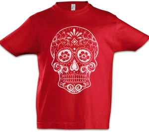 Mexican Skull V Kids Boys T-Shirt Mexico Latino Latin - Picture 1 of 1