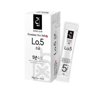 Premium Lo.5 Sea Salt 150g 5 Years Aging From Korea (5g x 30 Sticks) - Picture 1 of 2