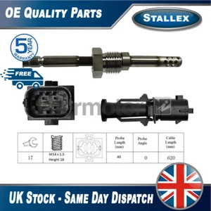 Se adapta a Fiat Multipla 2002-2010 1.9 JTD escape gas sensor de temperatura Stallex - Imagen 1 de 2