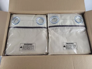 1 DOZEN Shower Curtains Hook Free w/ Snap-in Liner Protect360° Sand/Brown - Picture 1 of 24