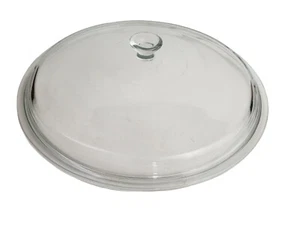 USA 1 Klar Schwer Glas Ersatz Deckel 12" Durchmesser mit Glasknopf Griff - Bild 1 von 8