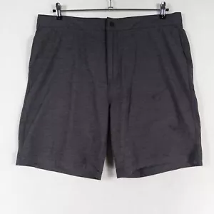 Pantalones Cortos Reyn Spooner Aloha Para Hombre 38 Gris Negro Micro Rayas Elastizados Informales LEER - Imagen 1 de 10