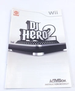 Wii ~ DJ Hero 2 solo manual de juego original - Imagen 1 de 2