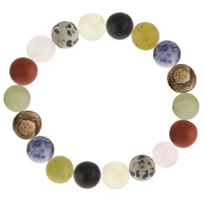 Multicolor Pulsera de Piedras Preciosas Ágata Onyx Jade Jaspe Cornalina Calcita - Imagen 1 de 3