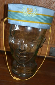 Scottish Rite Mason Prayer Cap blue 50 year member 7 1/4th TURIN - Picture 1 of 7