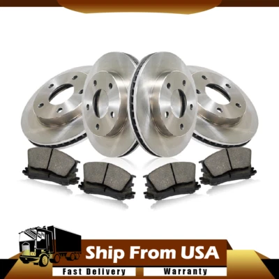 Juego de 6x pastillas de freno delanteras traseras centradas para Fiat 124_WT 1968-1982 Foto 1 de 4