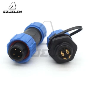 SP13 4pin Panel Mount Waterproof Power Wire Connector,Aviation Plug and Socket - Picture 1 of 7