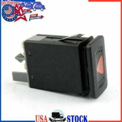 Hazard Emergency Flasher Warning Light Switch For VW Jetta Bora Golf MK4 YU Foto 1 de 4