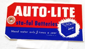 New 1962 to 1971 Ford Thunderbird "Autolite Sta-ful "Battery Engine Bay Tag - Bild 1 von 2