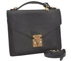 Authentic Louis Vuitton Epi Monceau 2Way Hand Bag Black M52122 Junk 2029J