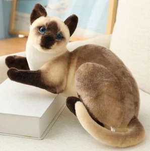 Siamese Cat 15 Inch Stuffed Animal Plush Toys Toddler Doll Kids Gifts - Picture 1 of 2