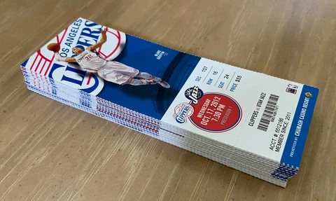 2012-2013 NBA LA CLIPPERS BASKETBALL COMPLETE SEASON FULL TICKETS - 60 TIX Cover