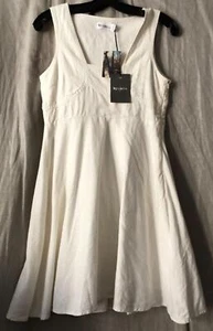 By Corpus New Womens Dress Small S White Sleeveless Linen Blend - Picture 1 of 17
