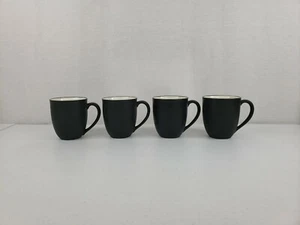 Lot of 4 Noritake Colorwave #8034 Graphite Mugs Stoneware Coffee Cups Set 12 oz. - Picture 1 of 12