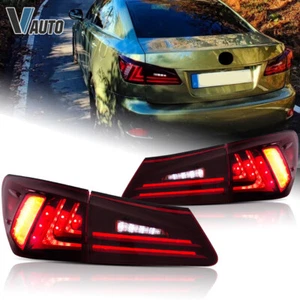LED Car Lights For Lexus 2006-2012 IS250 IS350 ISF Tail Light Red Lens I Pair - Foto 1 di 22