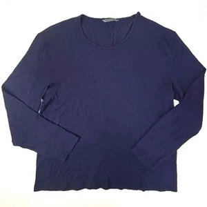 Suéter Pullover John Varvatos EE. UU. Mujer Grande Mezcla Lana Púrpura Azul - Imagen 1 de 11