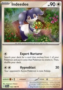 Indeedee 153/198 - Scarlet & Violet - Holo Rare - NM - Pokemon TCG mint - Picture 1 of 2