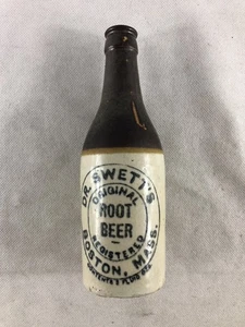 Dr. Swett's Original Root Beer Stoneware Bottle, Boston, Mass. - Picture 1 of 10