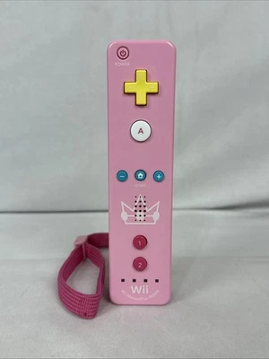 Nintendo Wii Motion Plus Remote Controller Princess Peach OEM RVL-036 Tested - Image 1 of 4