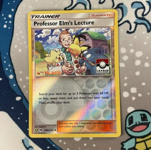 Professor Elm's Lecture 188a/214 4th Place Reverse Pokemon League Promo Card DMG - Picture 1 of 4