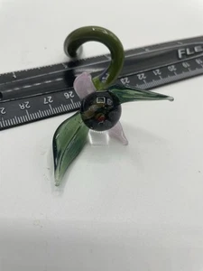 Borosilicate Glass Art. Single Flower. - Picture 1 of 8