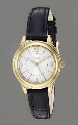 Женские часы Timex черный крокодиловый принт кожаный ремешок - TW2R86100 - Изображение 1 из 3