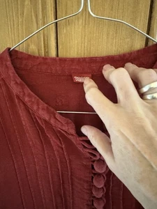 Toast Dress Paprika Red 100% Linen Oversized -M - Picture 1 of 14