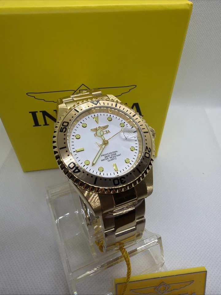 Invicta Pro Diver Men's Watch - 37.5mm, Gold (89380B) New - Image 1 of 4