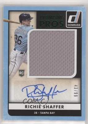 Panini Donruss 2016 verde/99 Richie Shaffer #PPMS-RS novato automático radiocontrol Foto 1 de 2