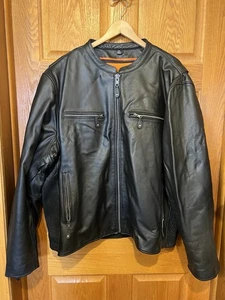 CO550 First Classics Biker schwarz Motorrad Lederjacke Herren 4X - Bild 1 von 3