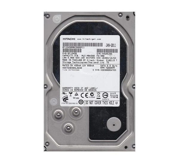 Hitachi Deskstar 7K3000 HDS723030ALA640,3 TB, interno,7200 rpm 3,5 pulgadas... Foto 1 de 1